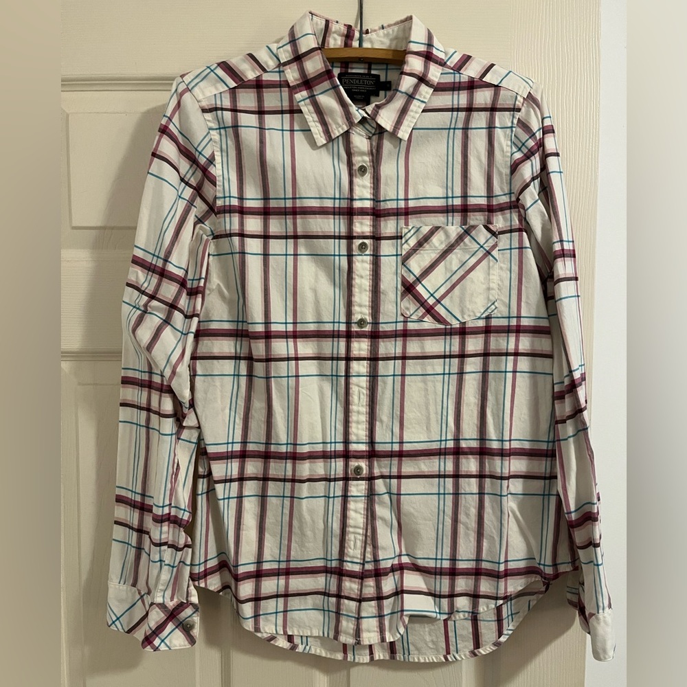 Pendleton, Plaid, Cotton Button Down Shirt. - image 1